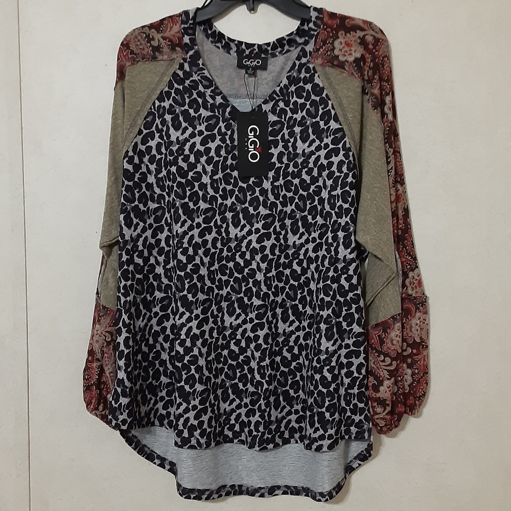 SZ S GIGIO LONG SLEEVED OVERSIZED TOP